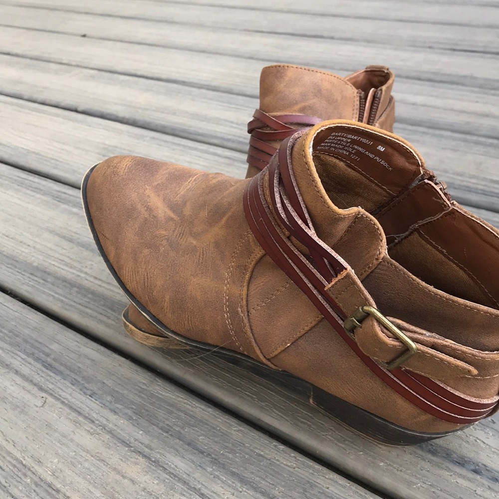 Brown ankle boots